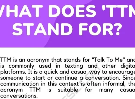 What Does Ttm Mean in Text