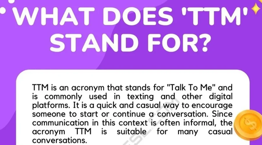 What Does Ttm Mean in Text