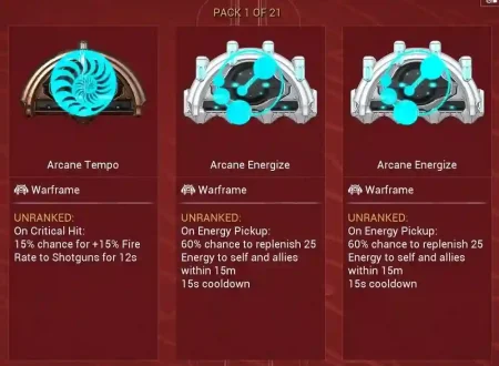 Warframe Arcanes