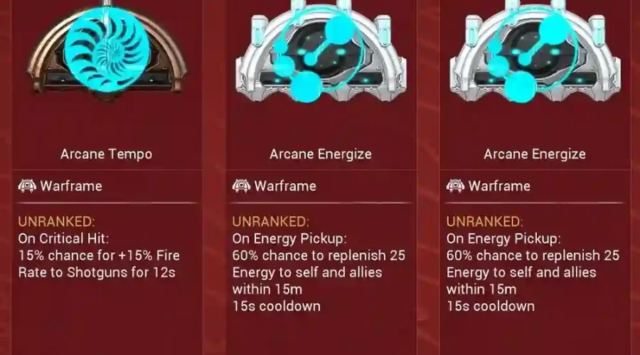 Warframe Arcanes
