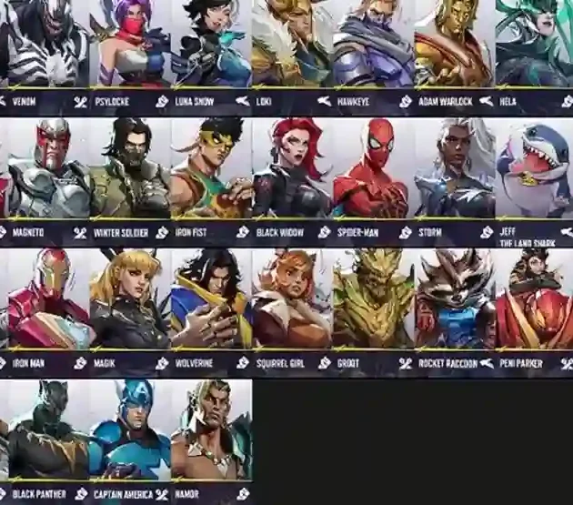 Marvel Rivals Characters