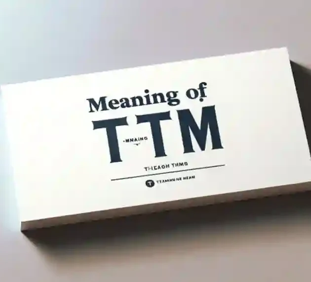 What Does TTM Mean in Text